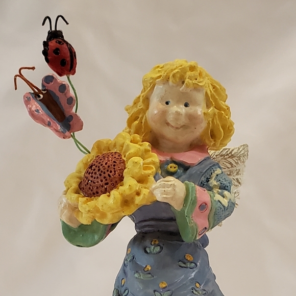 Springtime Angel, Sunflower Ladybug Butterfly - Picture 2 of 7